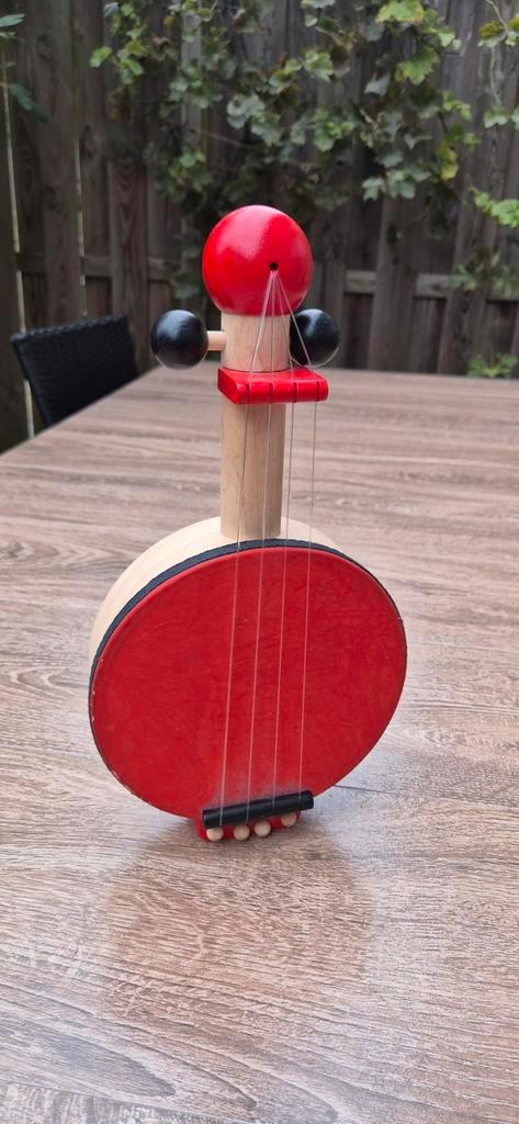 Plantoys Houten Banjo/Trommel Kinderspeelgoed, Kinderen en Baby's, Speelgoed | Houten speelgoed, Gebruikt, Overige typen, Ophalen of Verzenden