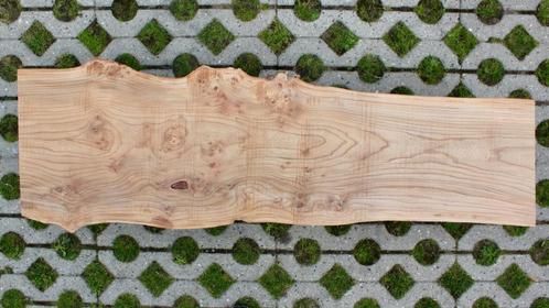 Salontafelblad - Inlandse iep - tafel, Huis en Inrichting, Tafels | Salontafels, Nieuw, Minder dan 50 cm, 100 tot 150 cm, Minder dan 50 cm