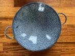 wok pan wolkjes emaille, Ophalen of Verzenden