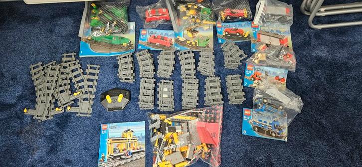 Lego Trein 7898 + Station 7997 + Extra Rails, Kinderen en Baby's, Speelgoed | Duplo en Lego, Zo goed als nieuw, Lego, Complete set