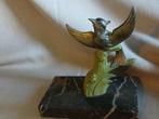 Art Deco beeld van "Hop" op marmer, Antiek en Kunst, Ophalen of Verzenden