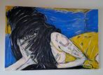 Groot schilderij: Amy, Antiek en Kunst, Ophalen