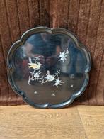 Chinees Houten Wandbord met Parelmoer Vogels, Ophalen