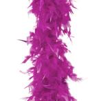 Mooie luxe veren boa fuchsia roze, Ophalen of Verzenden, Zo goed als nieuw, Feestartikel