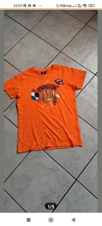 Nieuwe staat Oranje t-shirt maat 146 152  beschikbaar voor biedingen