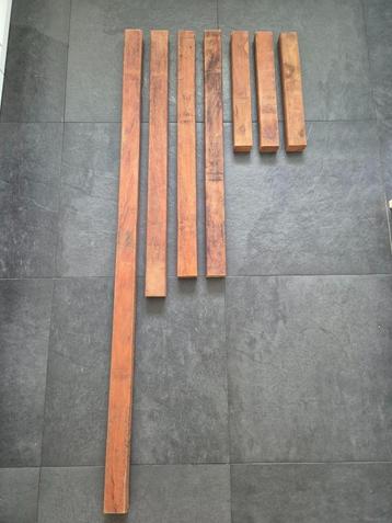 Haardhout - Angelim Vermelho 45 x 68 mm - diverse lengtes beschikbaar voor biedingen