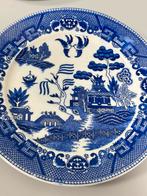 2X antiek Bord 1940 Blue Willow Japan Japans japanese borden, Antiek en Kunst, Ophalen of Verzenden