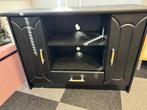 Zwart TV-meubel / Dressoir   GRATIS OPHALEN!, Ophalen, Gebruikt, 25 tot 50 cm, Overige materialen