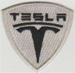 Tesla stoffen opstrijk patch embleem, Verzenden, Nieuw, Auto's
