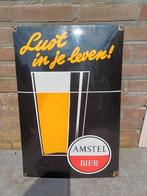 Emaille wandbord Amstel bier, Verzamelen, Merken en Reclamevoorwerpen, Ophalen of Verzenden, Zo goed als nieuw, Reclamebord