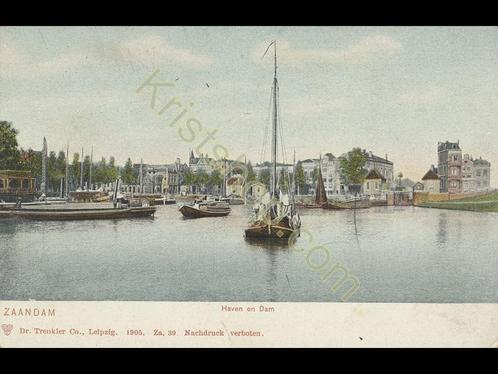 Zaandam - Haven en Dam [KRST005-1340, Verzamelen, Ansichtkaarten | Nederland, Noord-Holland, Voor 1920, Verzenden