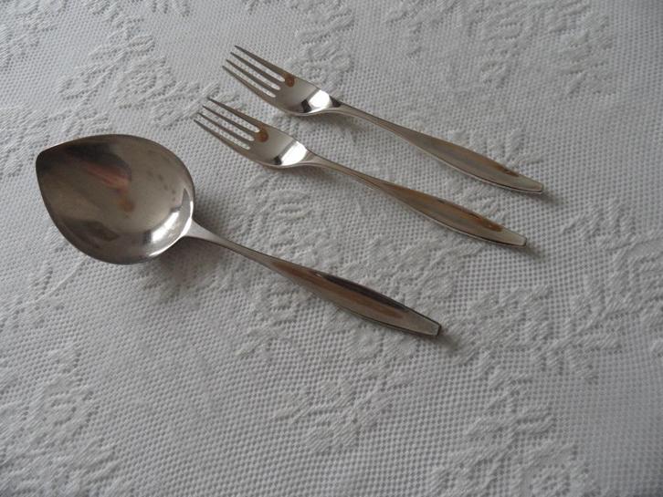 keltum jolie enkele verzilverde bestekdelen, Antiek en Kunst, Antiek | Bestek, Ophalen of Verzenden