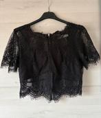 Kanten croptop maat m, Maat 38/40 (M), Zwart, Nieuw, Ophalen of Verzenden