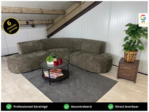 GRATIS LEVERING Organische Hoekbank Groen 270x270 NIEUW, Huis en Inrichting, Banken | Bankstellen, Nieuw, Hoekbank, Vierpersoons of meer