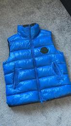 Blauwe Moncler Bodywarmer maat M, Kleding | Heren, Ophalen, Zo goed als nieuw, Maat 52/54 (L), Blauw