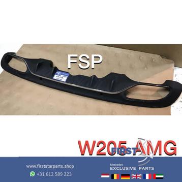 W205 S205 AMG FACELIFT Diffuser Mercedes C Klasse 2018-2022  beschikbaar voor biedingen