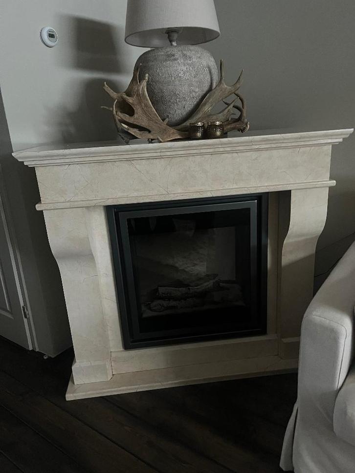 Schouw incl elektrische haard., Huis en Inrichting, Haarden, Gebruikt, Elektrische haard, Ophalen