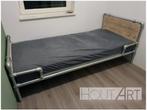 Bed verzinkte STEIGERBUIS met steigerhout!, 85 tot 100 cm, Info@hout-art.nl, Nieuw, Ophalen of Verzenden