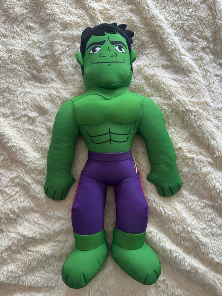 De Hulk knuffel 30cm, Kinderen en Baby's, Speelgoed | Actiefiguren, Ophalen of Verzenden, Zo goed als nieuw