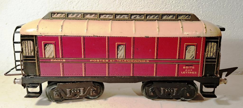Spoor 0 Jep oude zeldzame postwagen 1933-37, 24 cm, Ophalen of Verzenden