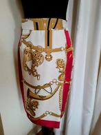 Hermes dessin Pauw 100% zijde rok maat 1 (36), Overige kleuren, Pauw, Ophalen of Verzenden, Zo goed als nieuw