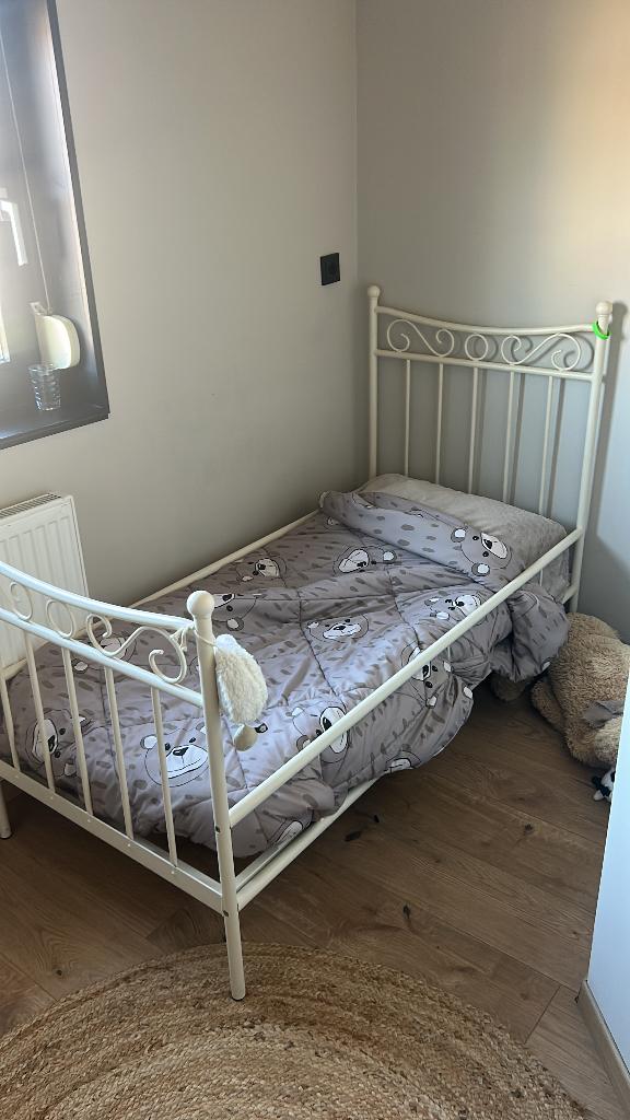 Peuterbed incl. Matras, Kinderen en Baby's, Kinderkamer | Bedden, Ophalen, 85 tot 100 cm, Gebruikt, Matras