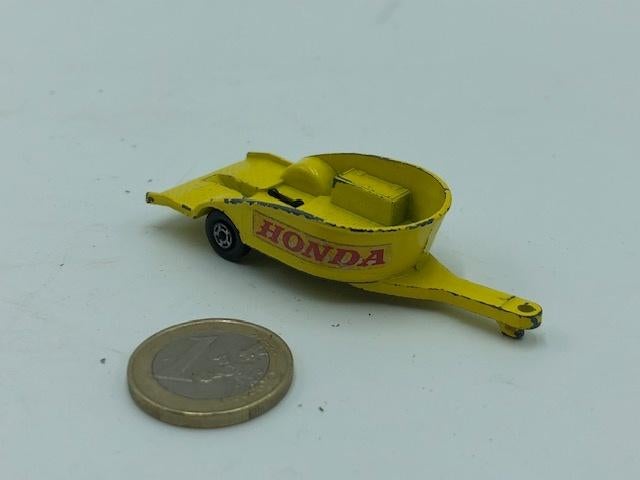 Honda Motor Cycle Trailer, Matchbox Series by Lesney, Ophalen of Verzenden, Gebruikt, Overige typen
