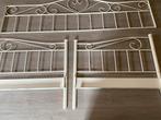 Metaal bedframe wit, Huis en Inrichting, Slaapkamer | Bedden, Ophalen, Gebruikt, 90 cm, Eenpersoons