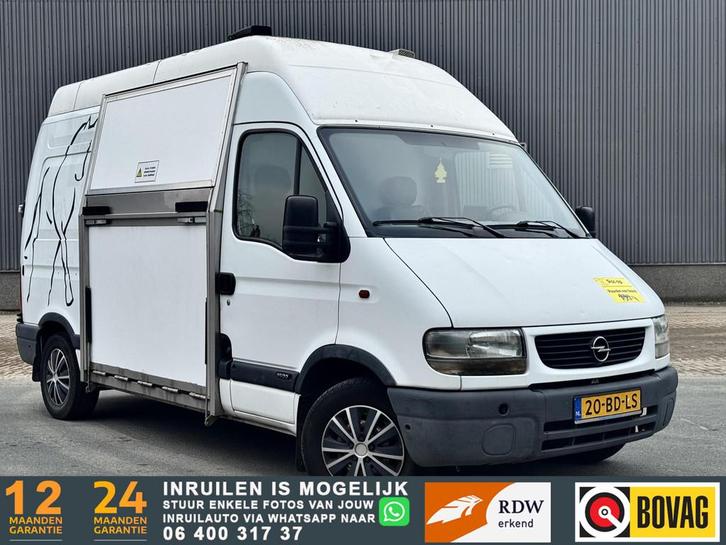 Opel Movano 2.5 DTi L2H3 PAARDEN BUS TOP STAAT, Auto's, Bestelauto's, Bedrijf, Te koop, Achteruitrijcamera, Alarm, Elektrische ramen