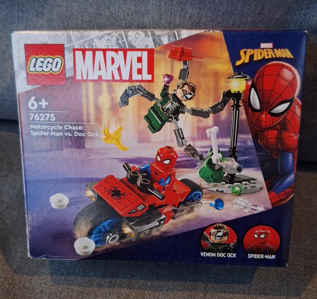 LEGO Marvel Motorachtervolging: Spider-Man vs. Doc Ock 76275, Marvel, Nieuw, Ophalen of Verzenden, Complete set