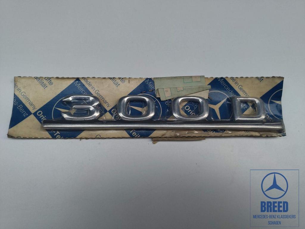 NOS typenplaatje 300D voor Mercedes-Benz W123, -, Nieuw, Ophalen of Verzenden, -