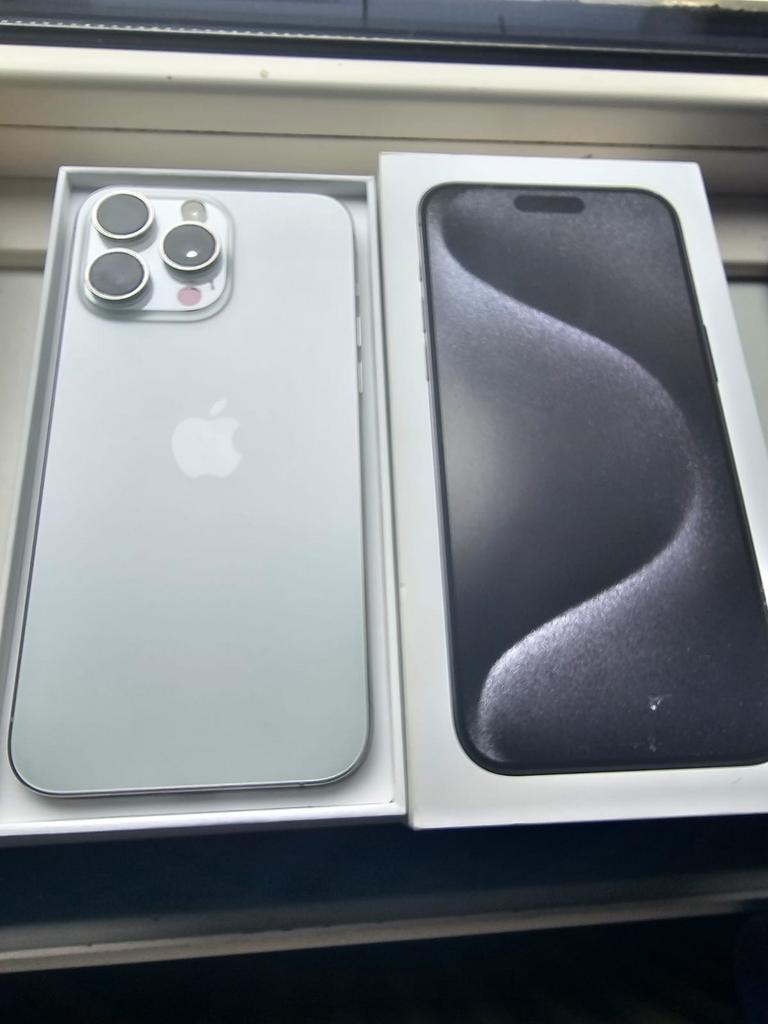 IPhone 15 pro max als New inruil mogelijk, 256 GB, Wit, IPhone 15 Pro Max, Ophalen of Verzenden