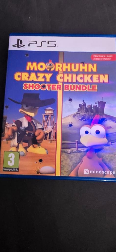 Moorhuhn Crazy Chicken Shooter Bundle PS5, Spelcomputers en Games, Games | Sony PlayStation 5, Zo goed als nieuw, Ophalen