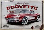 Chevrolet Corvette 1962 auto reclamebord van metaal deco
