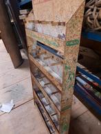Oude winkelrek reclamerek rek industrieel, Ophalen of Verzenden, Gebruikt