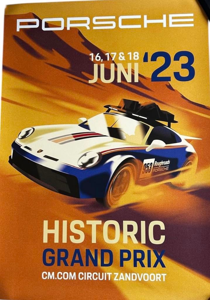 Porsche Historic Grand Prix Zandvoort Poster (Limited style), Ophalen of Verzenden, Nieuw, Rechthoekig Staand, Overige onderwerpen