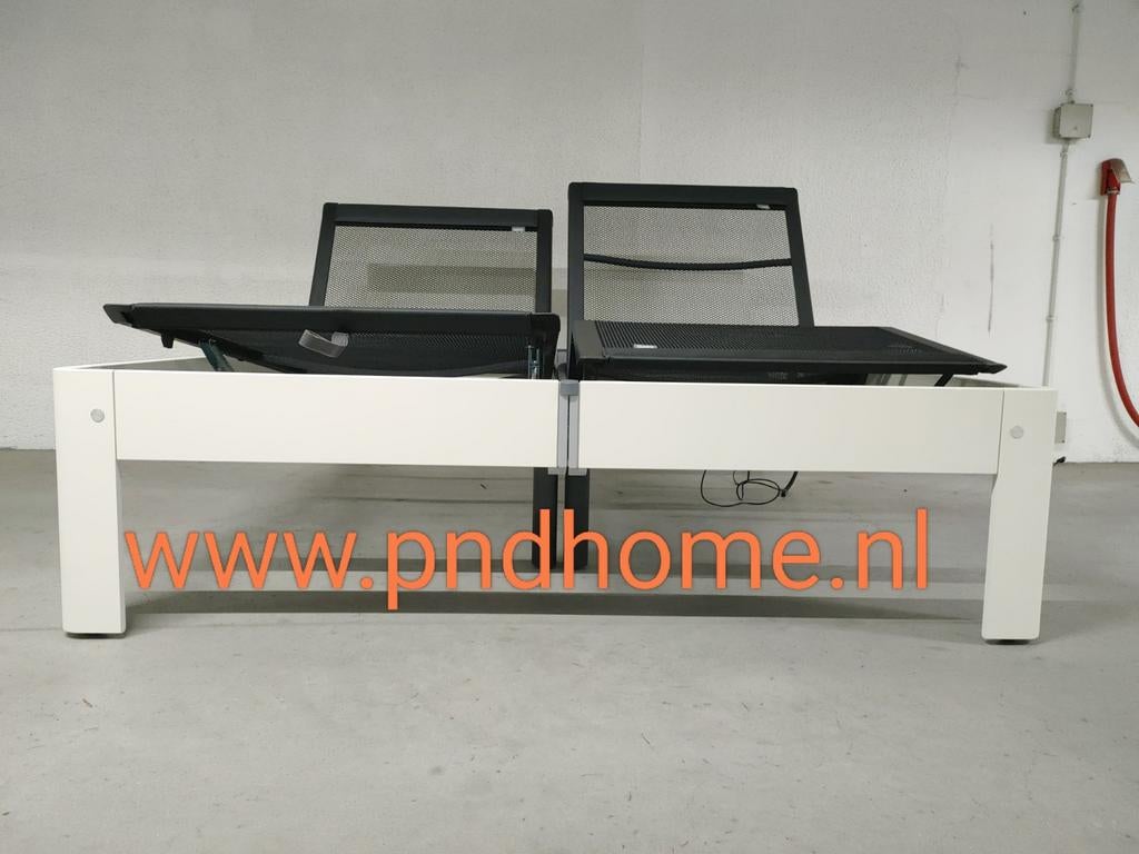 Auping Auronde 2000 Deelbaar bed 180 x 210 elektrische, Verstelbaar, Tweepersoons, Ophalen of Verzenden, 180 cm