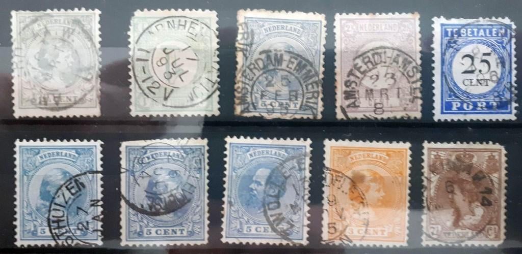 Kleinrond stempels Hoge CatalogusWaarde stempels (387A), Verzenden, T/m 1940, Gestempeld