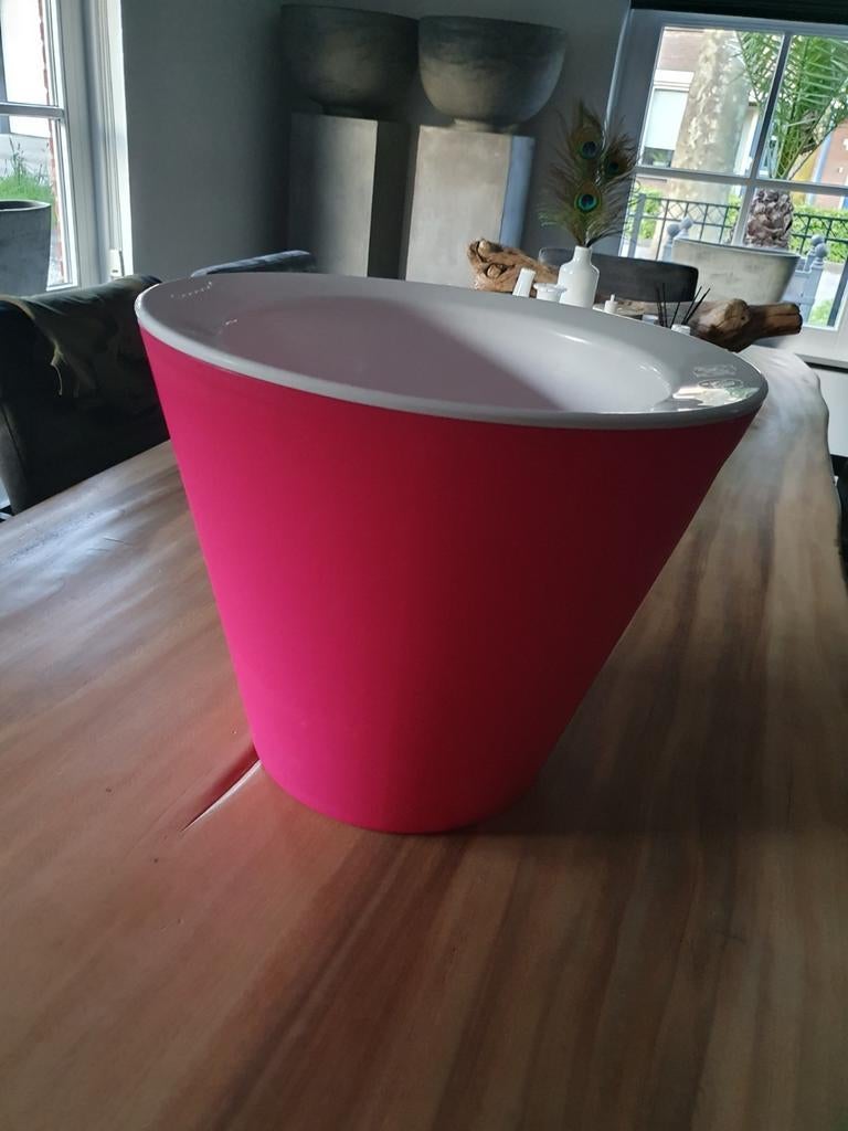 Hoppop Tummy Tub. Kleur: fuchsia., Kinderen en Baby's, Badjes en Verzorging, Ophalen, Zo goed als nieuw, Tummy Tub, Overige merken