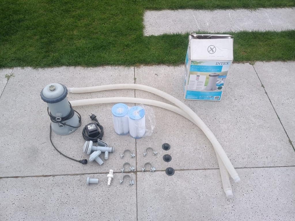 Intex zwembadpomp Incl. 2 filters, Tuin en Terras, Zwembad-toebehoren, Ophalen of Verzenden, Gebruikt, Zwembadpomp