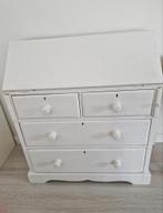 Vintage wit secretaire met lades, Ophalen of Verzenden, Gebruikt, Vintage, Landelijk