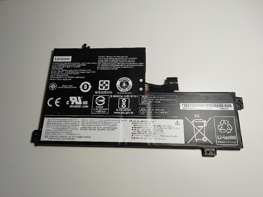 Lenovo l17l3pb0 laptop batterij, Ophalen of Verzenden, Gebruikt, Lenovo