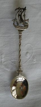 Oud zilveren lepeltje met schip (O-BLD), Ophalen of Verzenden
