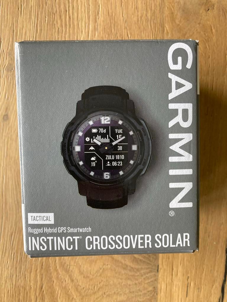 Garmin Instinct Crossover Solar - Robuust en Duurzaam, Afstand, Ophalen of Verzenden, Zo goed als nieuw, Waterdicht