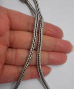 Zilveren vintage ketting vossenstaart nr.1757, Sieraden, Tassen en Uiterlijk, Kettingen, Verzenden, Zo goed als nieuw, Zilver