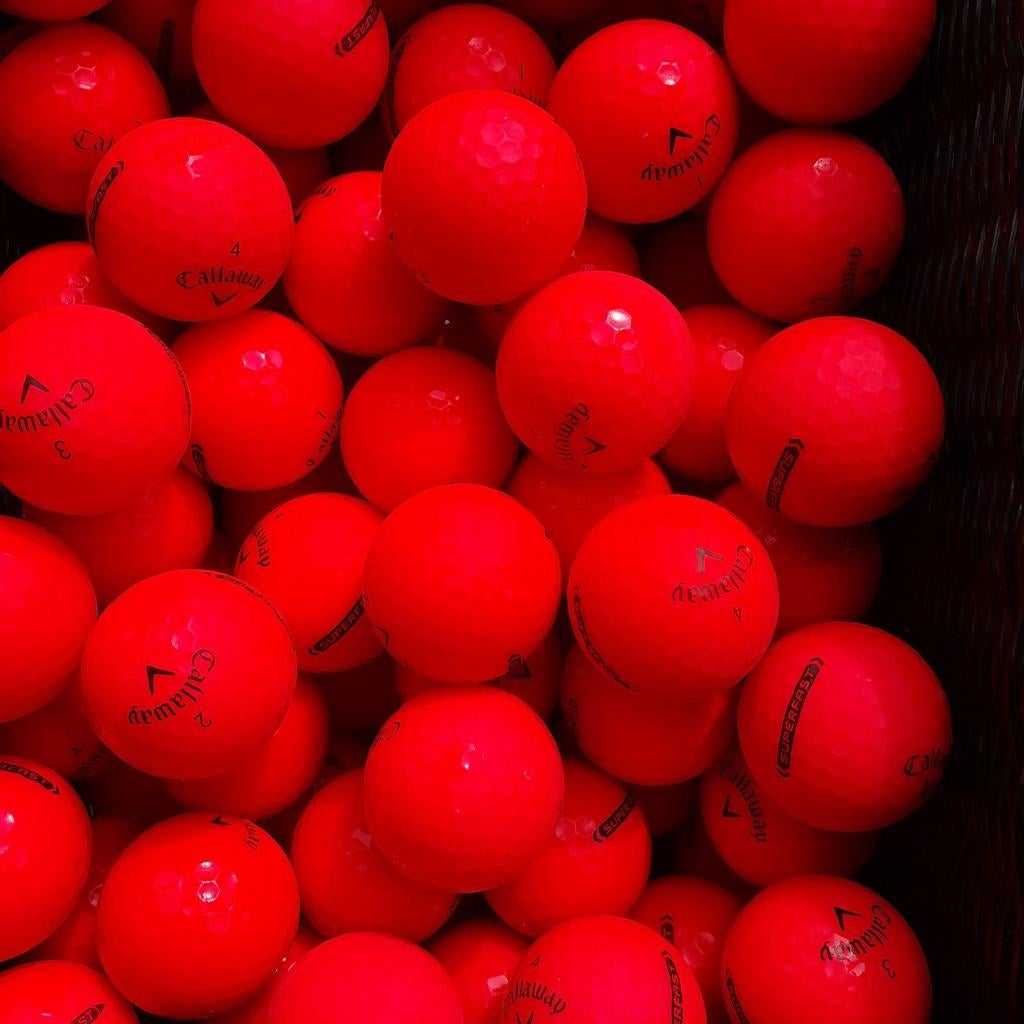 Rode Callaway superfast golfballen, Golfballen frl, Uilenburgstate, Bal(len), Callaway