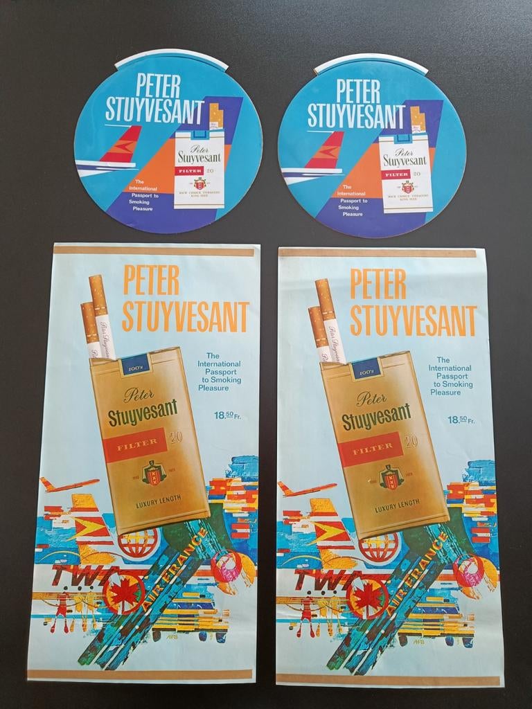 Vintage  Peter Stuyvesant posters ., Verzamelen, Ophalen of Verzenden, Gebruikt, Overige typen