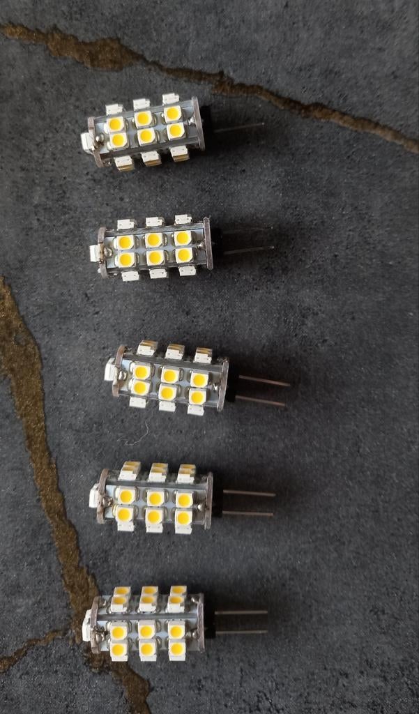 Set van 5 G4 LED-lampjes - Energiezuinig en helder, Huis en Inrichting, Lampen | Losse lampen, Led-lamp, Minder dan 30 watt, Bipin of Steekvoet