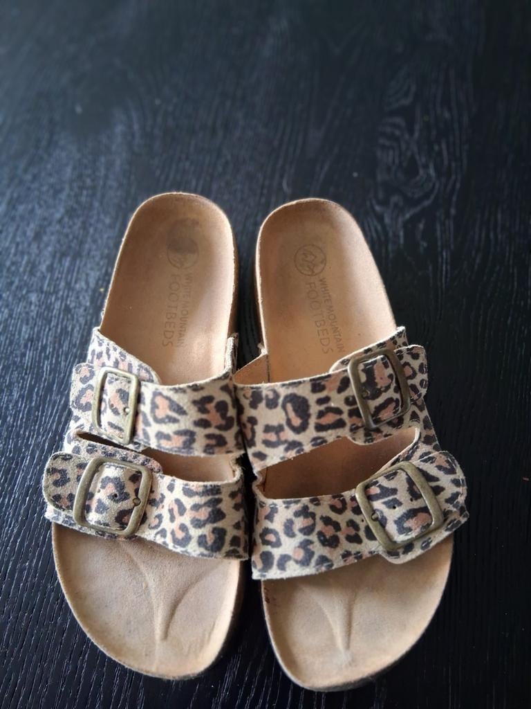 Panterprint slippers ., Ophalen of Verzenden, Bruin