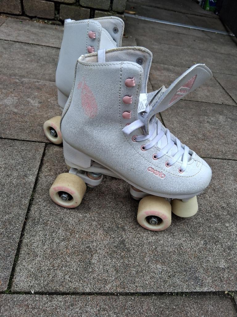 Rolschaatsen witte mt 36, Ophalen, Zo goed als nieuw, Kinderen